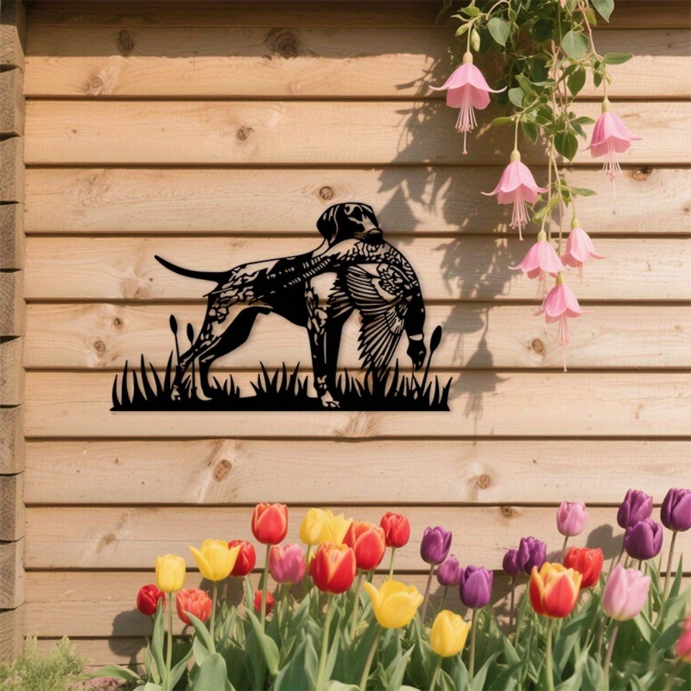 Hunting Dog Outdoor - CIFBUY 금속 벽 장식 사냥개 꿩