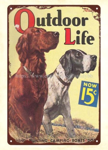 Hunting Outdoor Shop - 1936 OUTDOOR LIFE 매거진 사냥개 표지