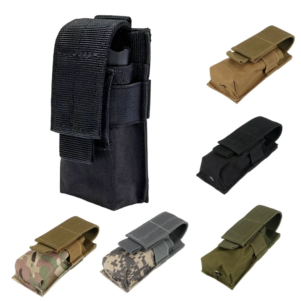 Outdoor Hunting Magazines - Molle 전술 M5 손전등 주머니 9MM