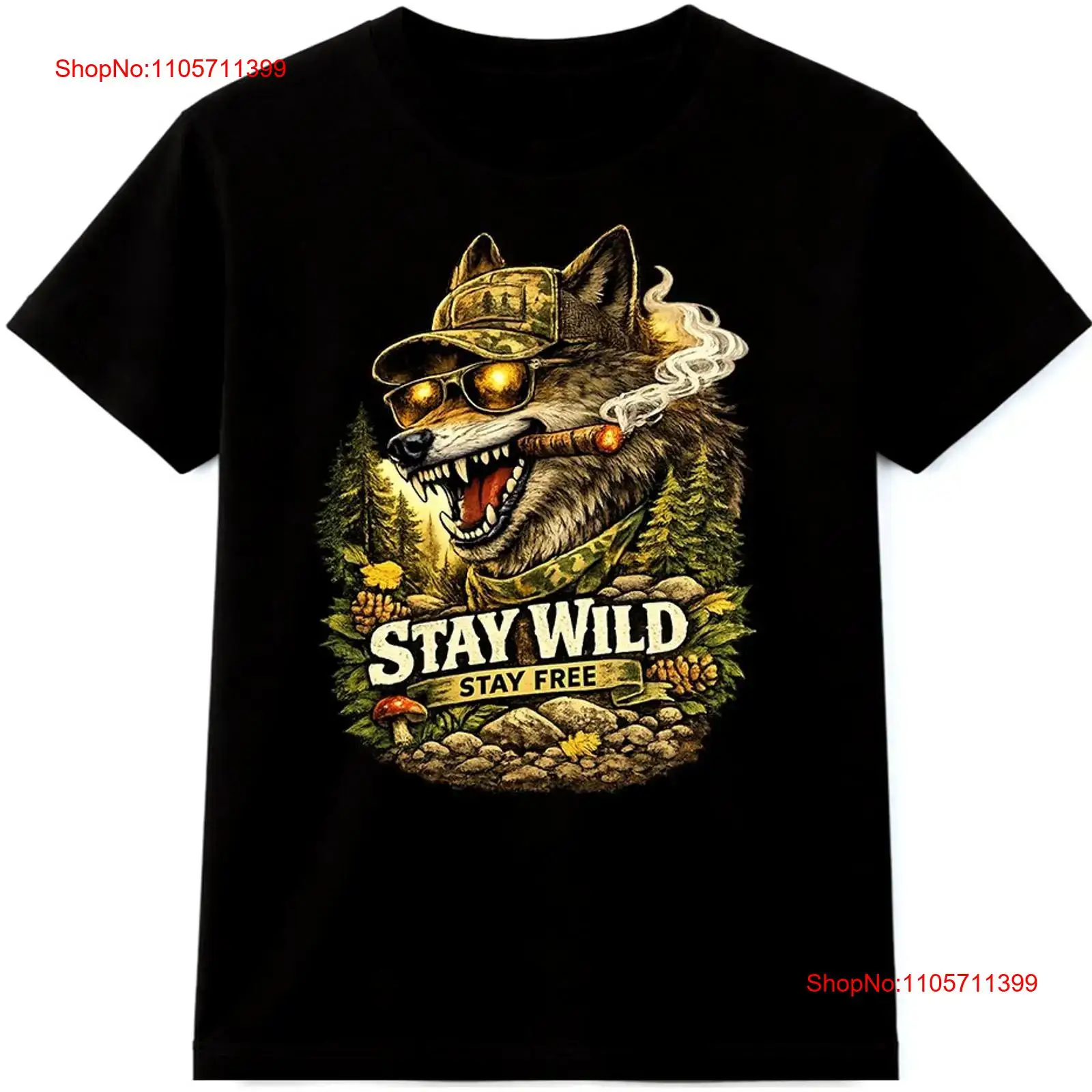Wildman Hunting & Outdoor Polokwane Photos - 울프 티셔츠 Stay Wild Free 야외