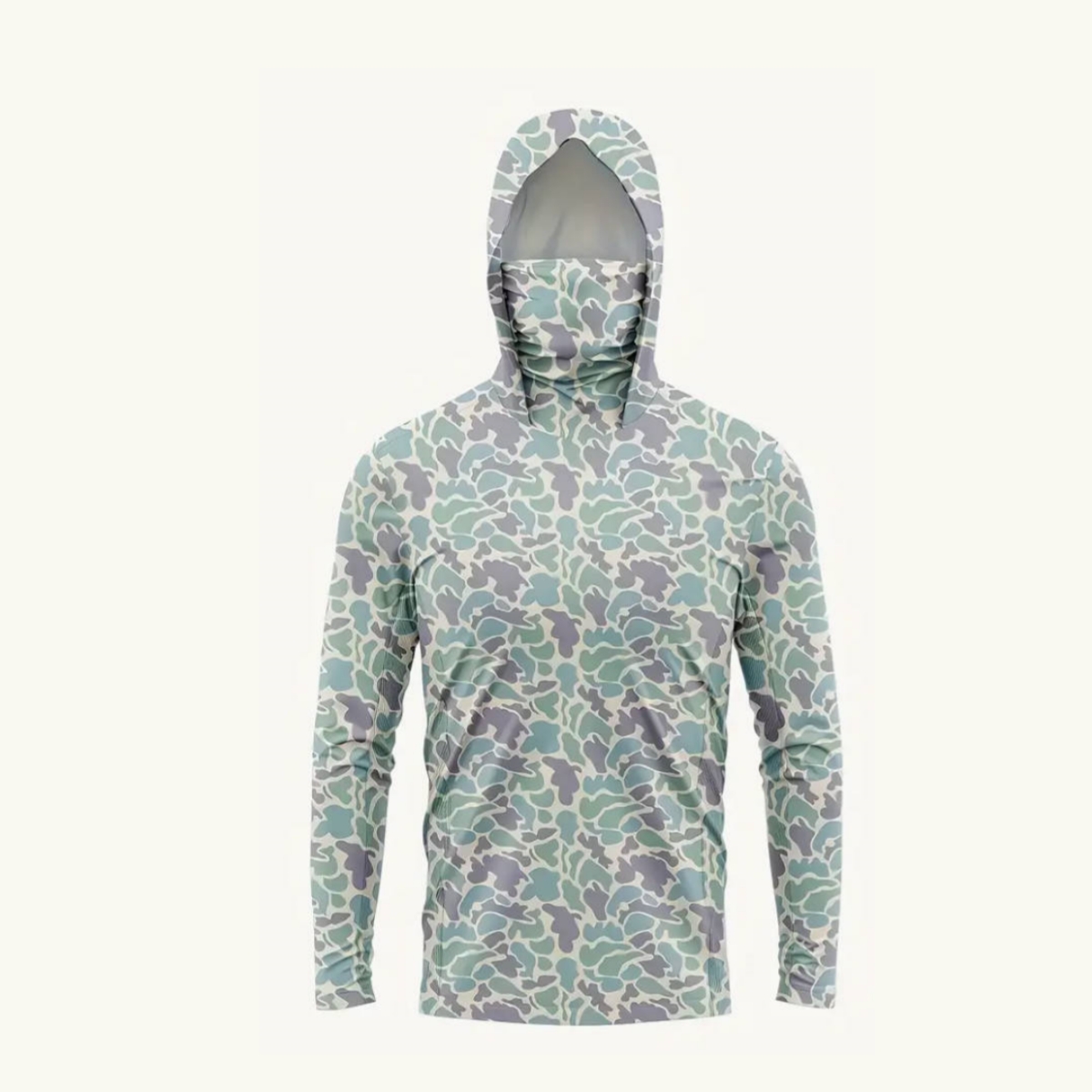 Outdoor Hunting Prints - 남성용 UPF50+ 자외선 차단 낚시 후드티(페이스