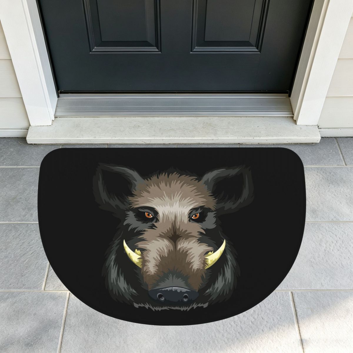 Hunting Outdoor Mat - 재미있는 야생돼지 사냥 디자인의 부드러운 플란넬