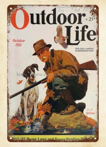 Hunting Dog Outdoor - 집 내부 1931년 야외 생활 잡지