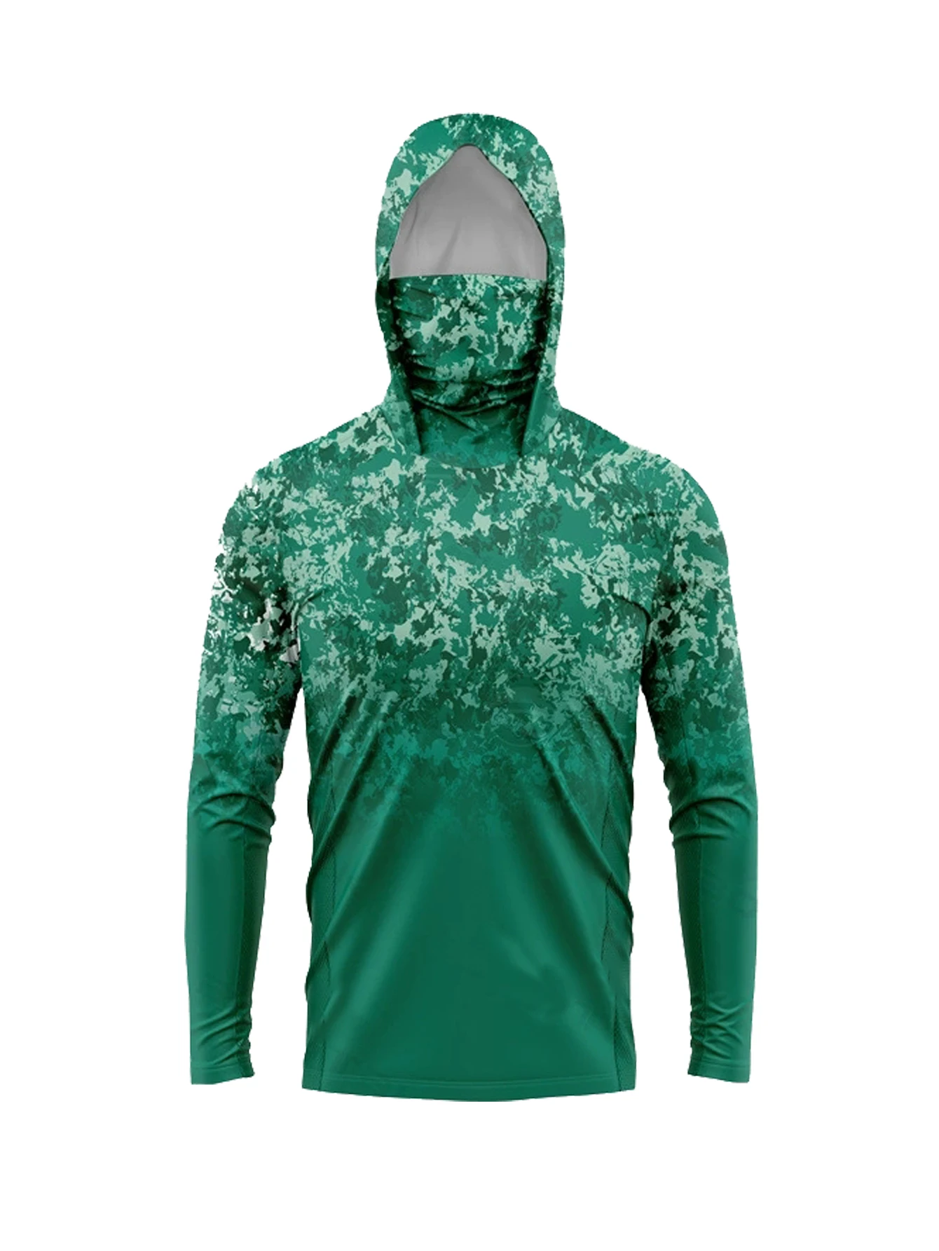 Hunting & Outdoor As - 남성용 UPF50+ 자외선 차단 낚시 후드티(페이스