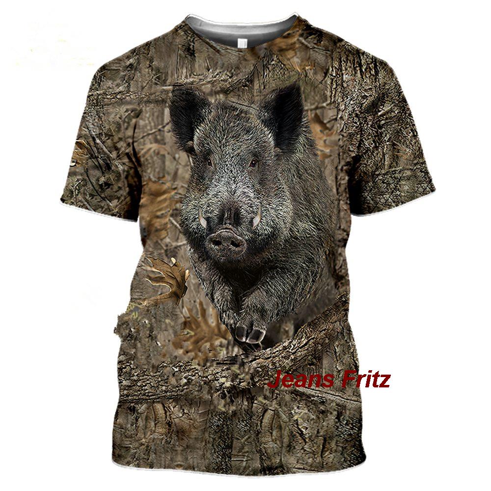 2023 위장 사냥 동물 멧돼지 3D 티셔츠 여름 레저 - Wildman Hunting & Outdoor Polokwane Photos 리뷰 및 가격
