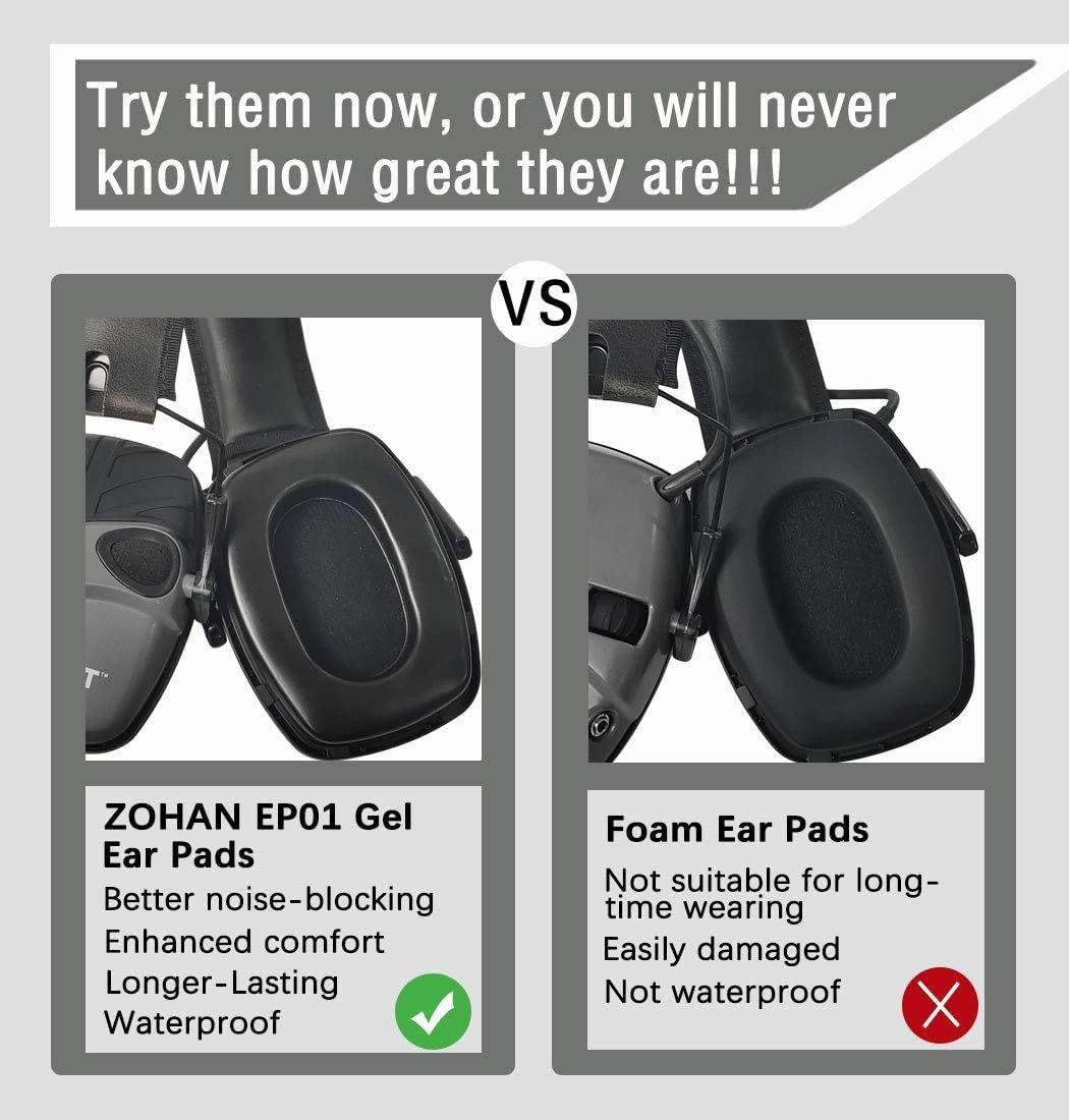 ZOHAN 젤 이어 패드, 하워드 라이트용 교체용 이어 - Shooting Ear Muff 리뷰 및 가격