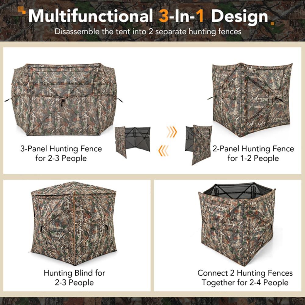 5-in-1 분리형 사냥용 은신처, 2~3인용, 천창  - Hunting & Outdoor As 리뷰 및 가격
