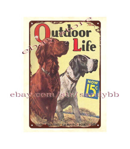 1936년 시골풍 야외 사냥개 커버 금속 틴 사인 홈  - Hunting Outdoor Shop 리뷰 및 가격
