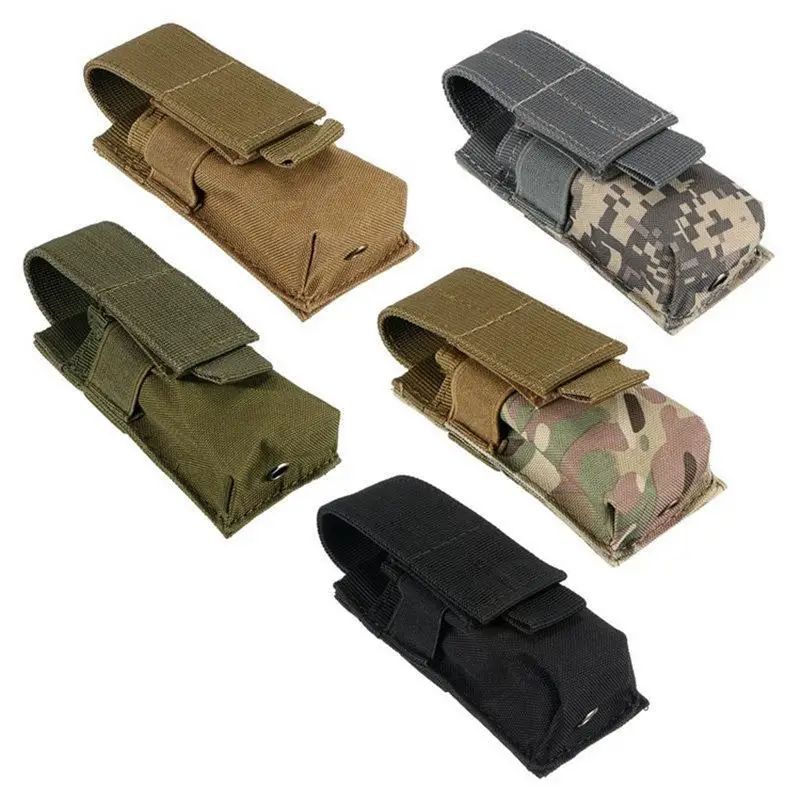 Molle 전술 M5 손전등 주머니 9MM 단일 잡지  - Outdoor Hunting Magazines 리뷰 및 가격