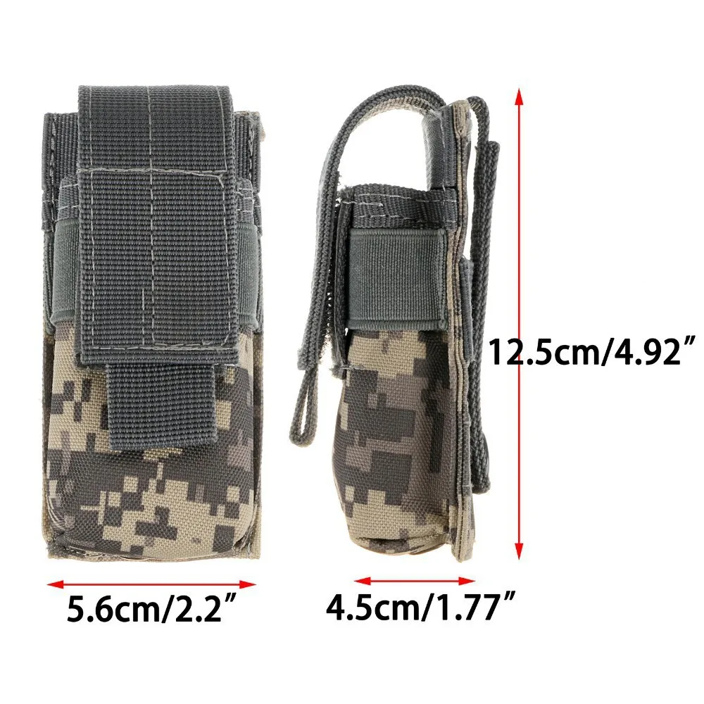 Molle 전술 M5 손전등 주머니 9MM 단일 잡지  - Outdoor Hunting Magazines 리뷰 및 가격